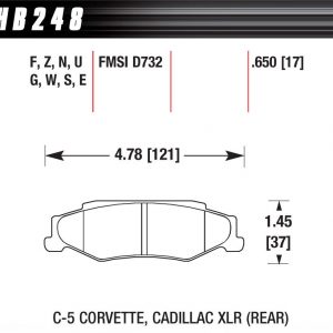 Performance Street Brake Pads (4) HAWHB248N650
