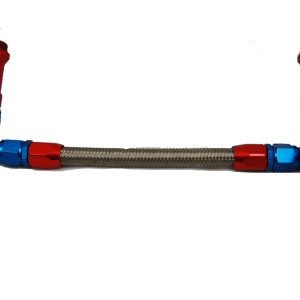 Holley #6 Braided Fuel Line w/Gauge AED6096