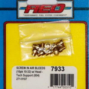 10-32 Screw-In Air Bleed (10pk) w/Head AED7933
