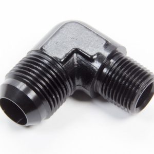90 Deg #12 to 1/2in Alum Adapter Black AERFCM5017