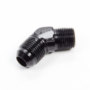 45 Deg Alum #8 to 3/8npt Fitting Black AERFCM5023