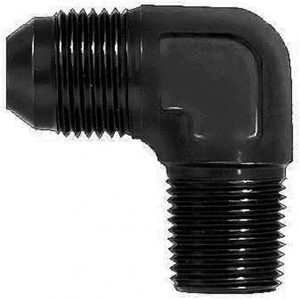 90 Deg Alum #8 Flare 1/4 in Black AERFCM5036