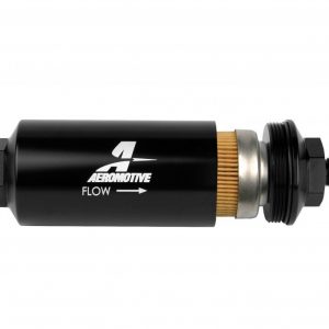 6an Inline Fuel Filter 10 Micron 2in OD Black AFS12347