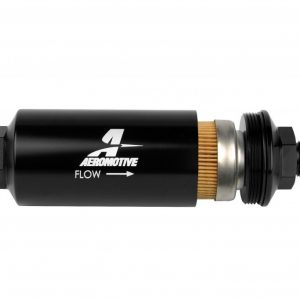 8an Inline Fuel Filter 10 Micron 2in OD Black AFS12377