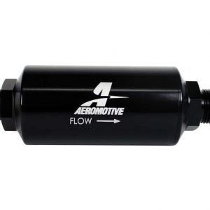 10an Inline Fuel Filter 10 Micron 2in OD Black AFS12387