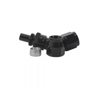 8an 45-Degree PTFE Hose Black AFS15354