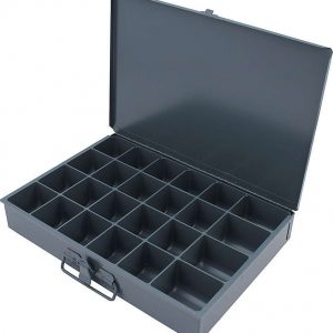 Metal Storage Case 24 Comp 9.5x13.5x2 ALL14366