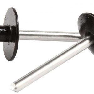 Lg Hd Rivet Black Alum 250pk ALL18170