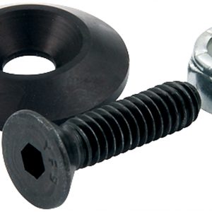 Countersunk Bolts #10 w/1in Washer Black 10pk ALL18631