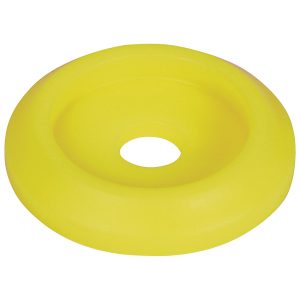 Body Bolt Washer Plastic Fluorescent Yellow 10pk ALL18853