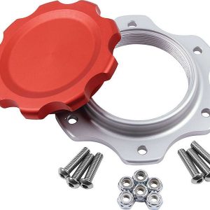 Fuel Cell Cap and Bung JAZ 6-Bolt Red ALL40134