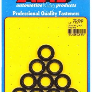 Black Washers - 1/2 ID x 7/8 OD (10) ARP200-8533