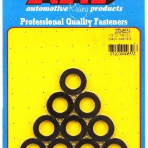 Black Washers - 1/2 ID x 7/8 OD (10) ARP200-8534