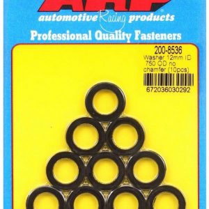 Black Washers - 12mm ID x 3/4 OD (10) ARP200-8536