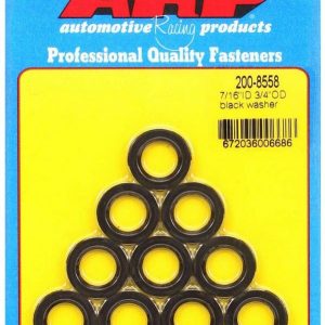 Black Washers - 7/16 ID x 3/4 OD (10) ARP200-8558