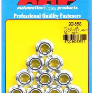 M10 x 1.25 Locking Flange Nuts (10) ARP200-8683
