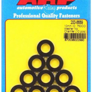 Black Washers - 10mm ID x 3/4 OD (10) ARP200-8689