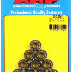 9mm x 1.00 12pt. Nuts (10) ARP300-8361
