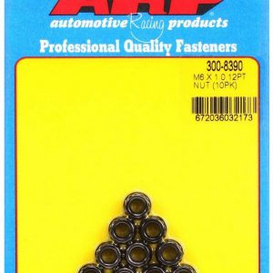 6mm x 1.00 12pt. Nuts (10) ARP300-8390