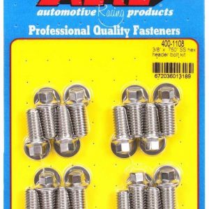 S/S Header Bolt Kit - 3/8 x .750 UHL (16) ARP400-1108