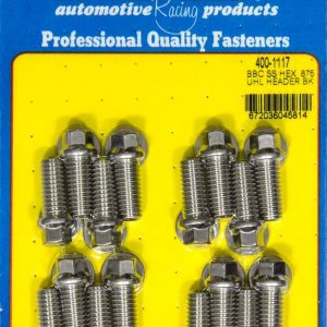 Header Bolt Kit - 6pt. 3/8 x .875 UHL (16) ARP400-1117