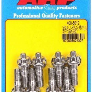 Stud Kit - Broached 8pk 8mm x 1.25 x 38mm ARP400-8012
