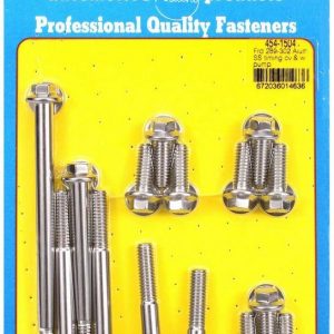 SBF S/S T/C & W/P Bolt Kit 6pt. ARP454-1504