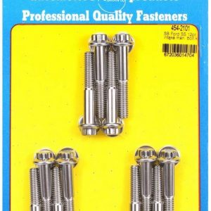 SBF S/S Intake Bolt Kit 12pt. ARP454-2101