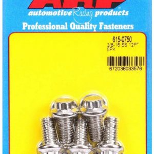 S/S Bolt Kit - 12pt. (5) 3/8-16 x 0.750 ARP615-0750