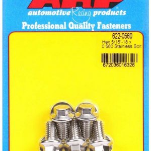 S/S Bolt Kit - 6pt. (5) 5/16-18 x .560 ARP622-0560