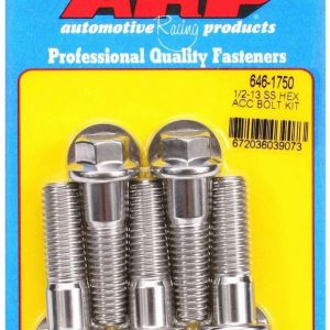 S/S Bolt Kit - 6pt. (5) 1/2-13 X 1.750 ARP646-1750