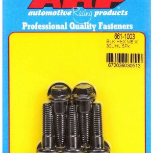8mm x 1.25 x 30mm 6pt Bolt Kit - 5pk ARP661-1003