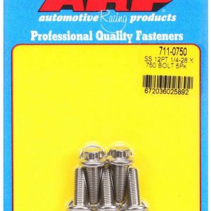 S/S Bolt Kit - 12pt. (5) 1/4-28 x .750 ARP711-0750