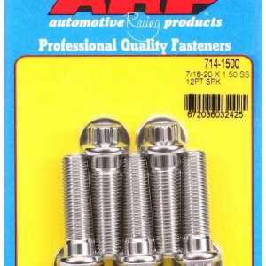 Bolt Kit - SS 12pt 5pk 7/16-20 x 1.500 ARP714-1500
