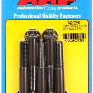 Bolts 3/8-24x2.250 UHL Black Oxide Bolts (5) ARP742-2250