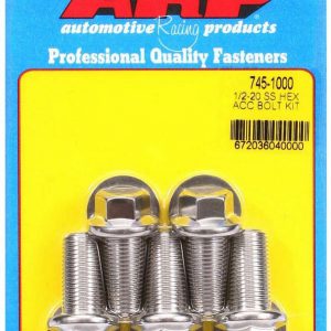 S/S Bolt Kit - 6pt. (5) 1/2-20 x 1.000 ARP745-1000