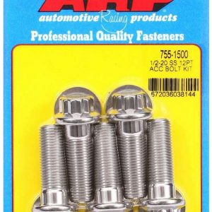 1/2-20 x 1.500 12pt SS Bolt Kit - 5pk ARP755-1500