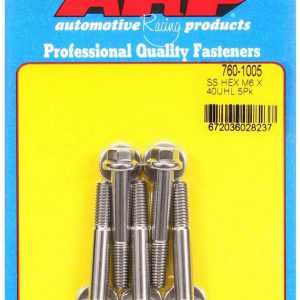 S/S Bolt Kit - 6pt. (5) 6mm x 1.00 x 40mm ARP760-1005