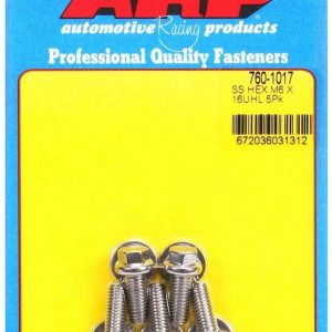 S/S Bolt Kit - 6pt. (5) 6mm x 1.00 x 16mm ARP760-1017