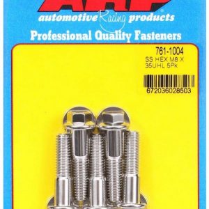 S/S Bolt Kit - 6pt. (5) 8mm x 1.25 x 35mm ARP761-1004