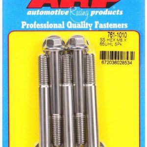 8mm x 1.25 x 65mm 6pt SS Bolt Kit 5pk ARP761-1010
