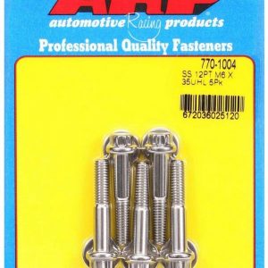 S/S Bolt Kit - 12pt. (5) 6mm x 1.00 x 35 ARP770-1004
