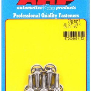 S/S Bolt Kit - 12pt. (5) 6mm x 1.00 x 16 ARP770-1017