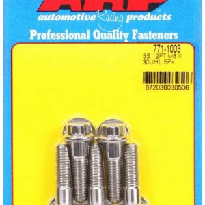 S/S Bolt Kit - 12pt. (5) 8mm x 1.25 x 30 ARP771-1003