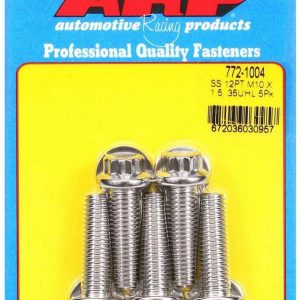 S/S Bolt Kit - 12pt. (5) 10mm x 1.5 x 35mm ARP772-1004