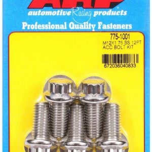 S/S Bolt Kit - 12pt. (5) 12mm x 1.75 x 25mm ARP775-1001