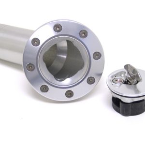 Universal Billet Locking Gas Cap Clear Anodized ART81000034