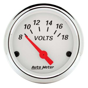 Arctic White Voltmeter ATM1391