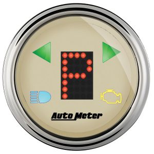 2-1/16 Gauge PRNDL+ Beige Face Chrome Bezel ATM1860