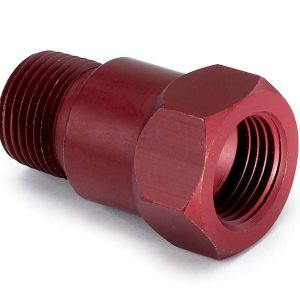 3/8in Npt Aluminum Temp. Adapter Fitting - Red ATM2272